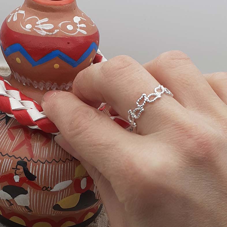 Anello Edera in filigrana 4