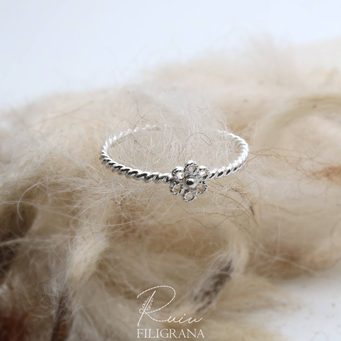 Filigranello Fiorellino in filigrana d'argento 1